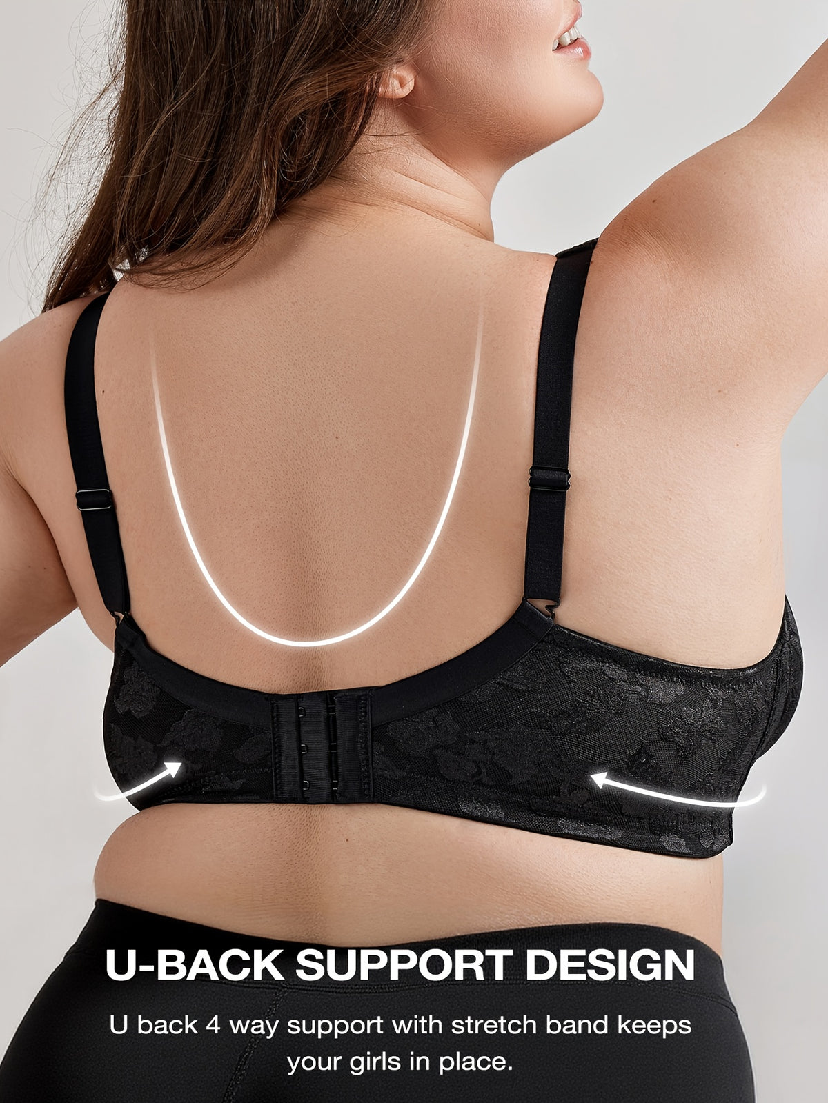 Soutien-gorge grande taille, relief