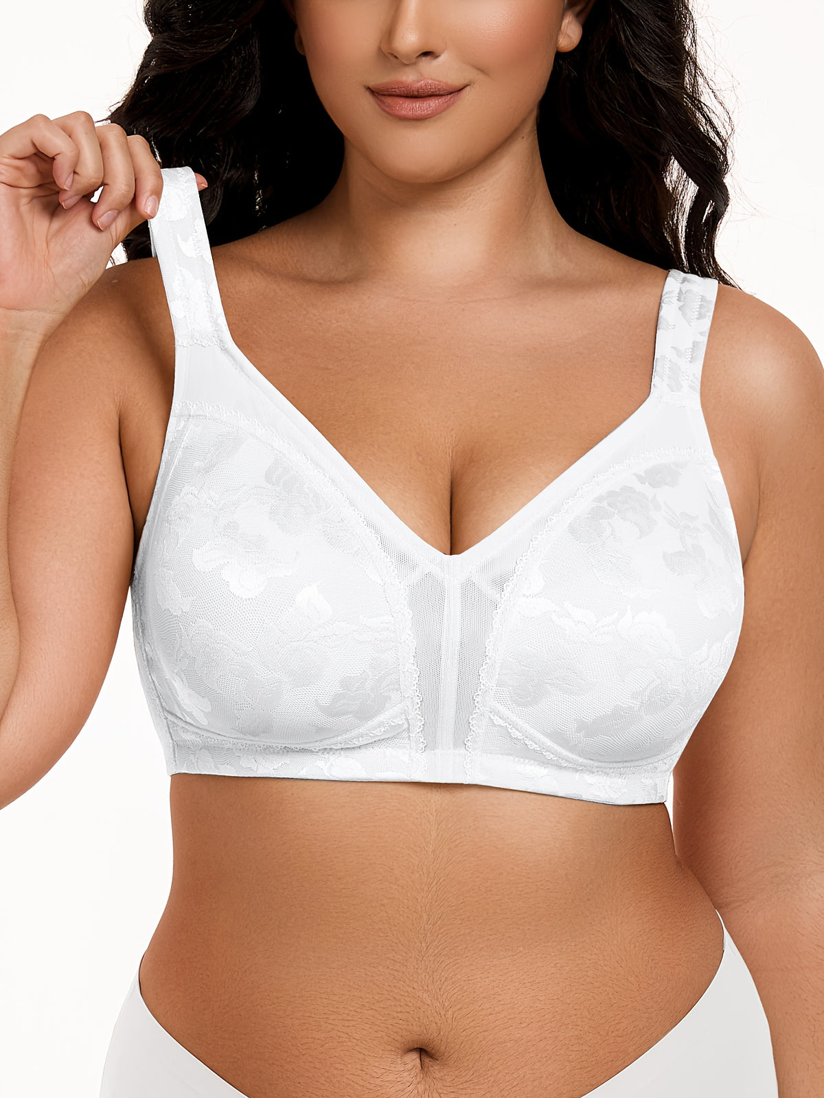 Soutien-gorge grande taille, relief