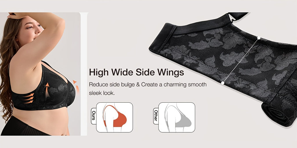 Soutien-gorge grande taille, relief