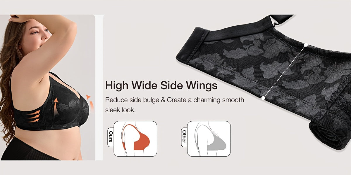 Soutien-gorge grande taille, relief