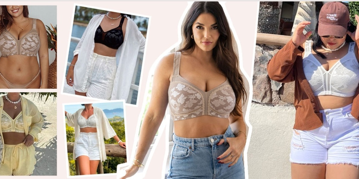 Soutien-gorge grande taille, relief