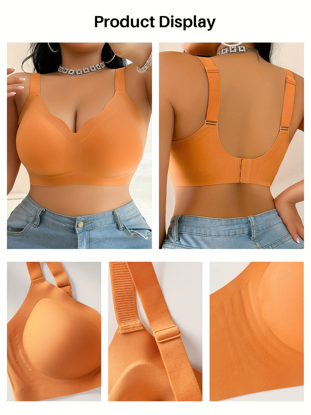 Soutien-gorge sans armatures grande taille — Moulé sans couture
