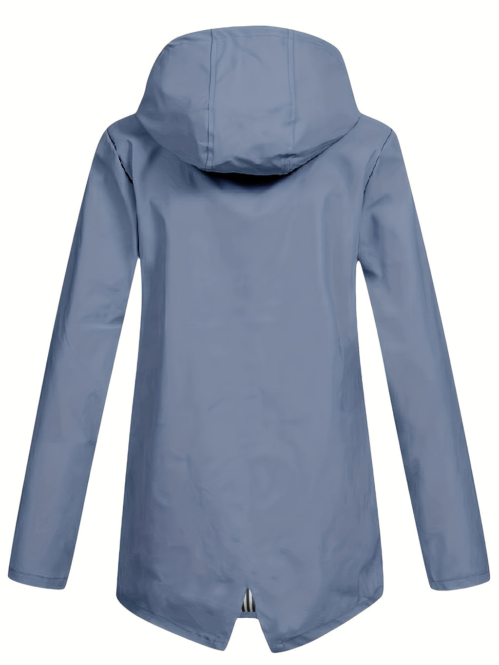 Veste grande taille, capuche, poches plaquées, esprit décontracté, gros plan